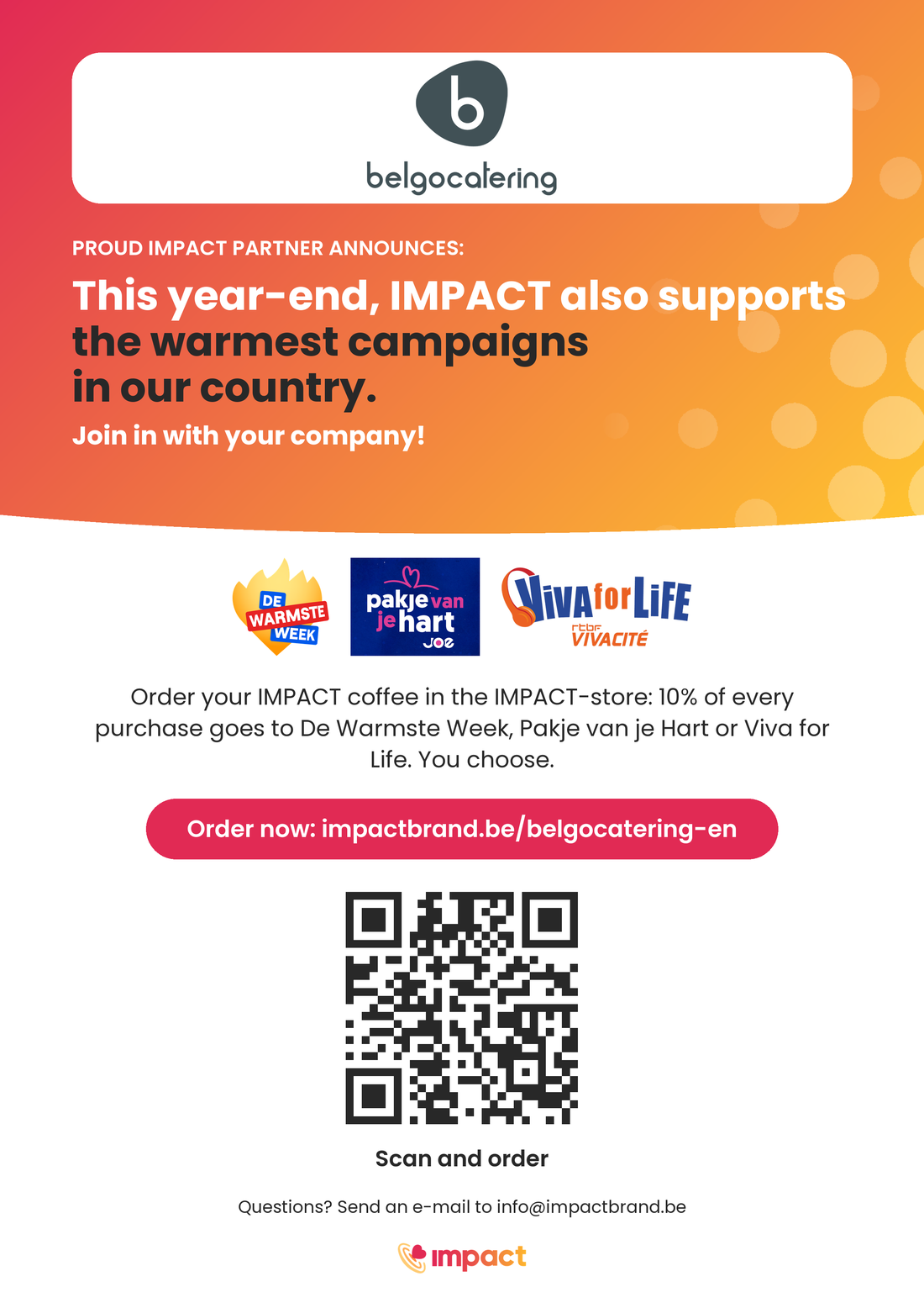 A4 poster with QR code