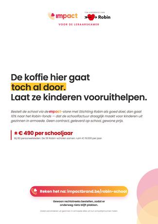 Affiche A4 voor de leraarskamer