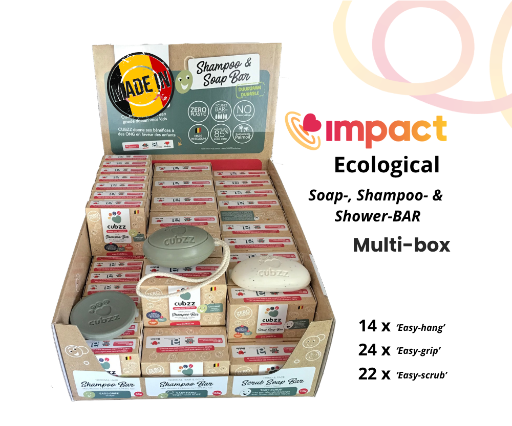 [74808] CUBZZ SOAP- & SHAMPOOBARS écologiques - présentoir pour commerçants