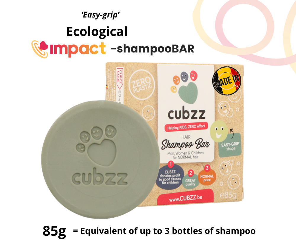 [74806] CUBZZ SHAMPOO-BAR écologique "Easy Grip" 85g